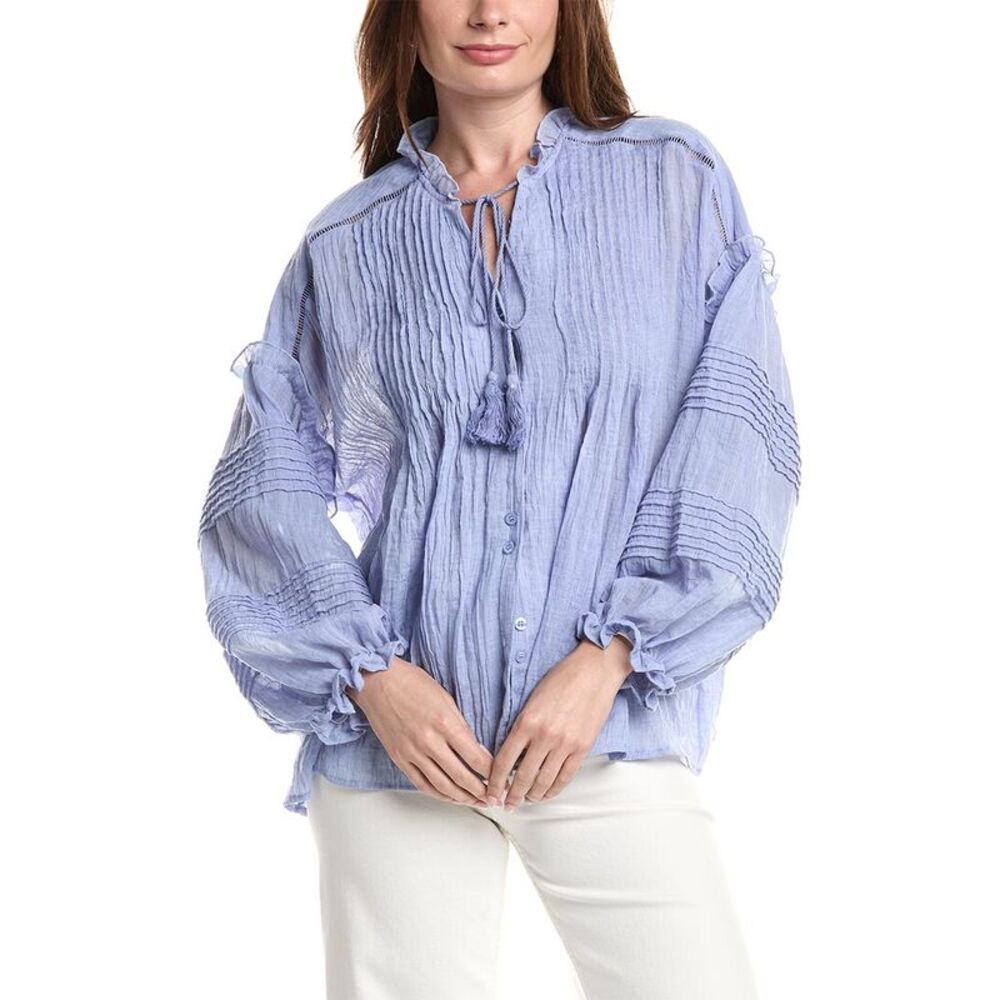 Anna Kay Womens  Ethic Blouse, Navy